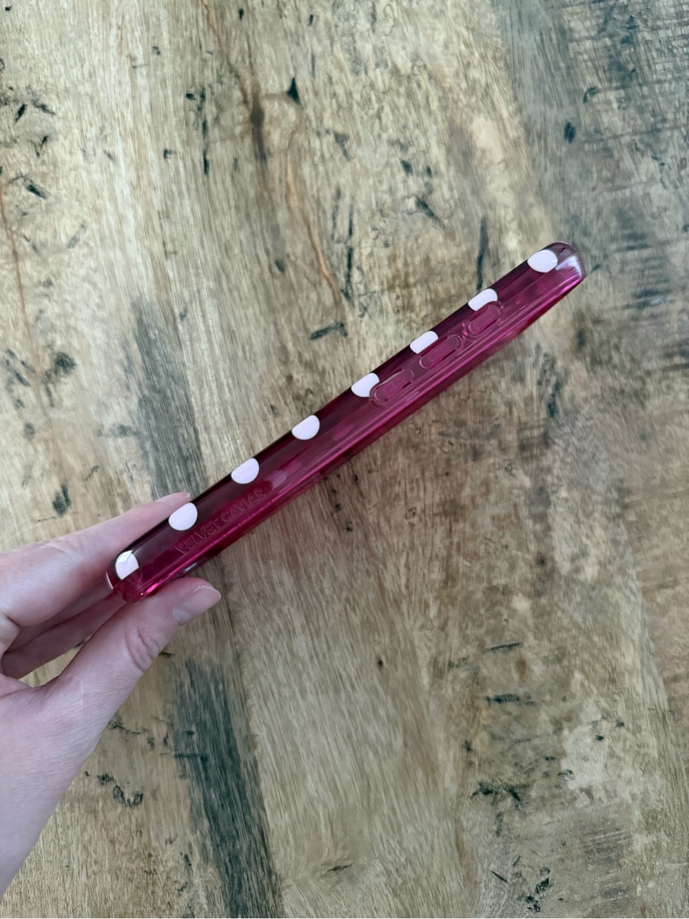 Velvet Caviar Raspberry Polka Dot Case - Picture 3 of 6